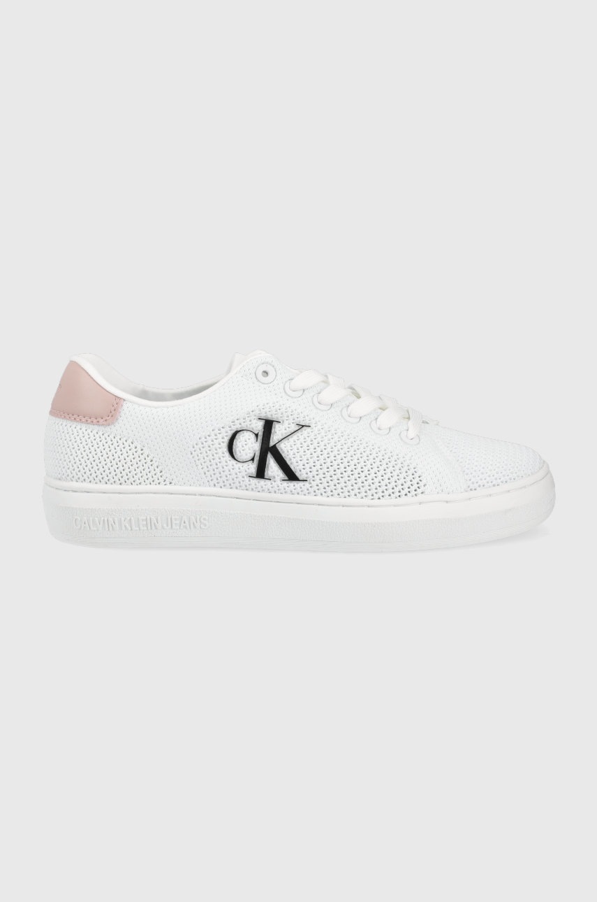 

Ниски кецове Calvin Klein Jeans дамско в бяло, Бял