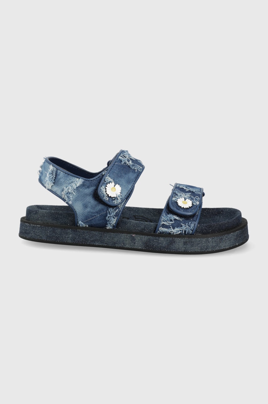 Desigual sandale femei, culoarea albastru marin