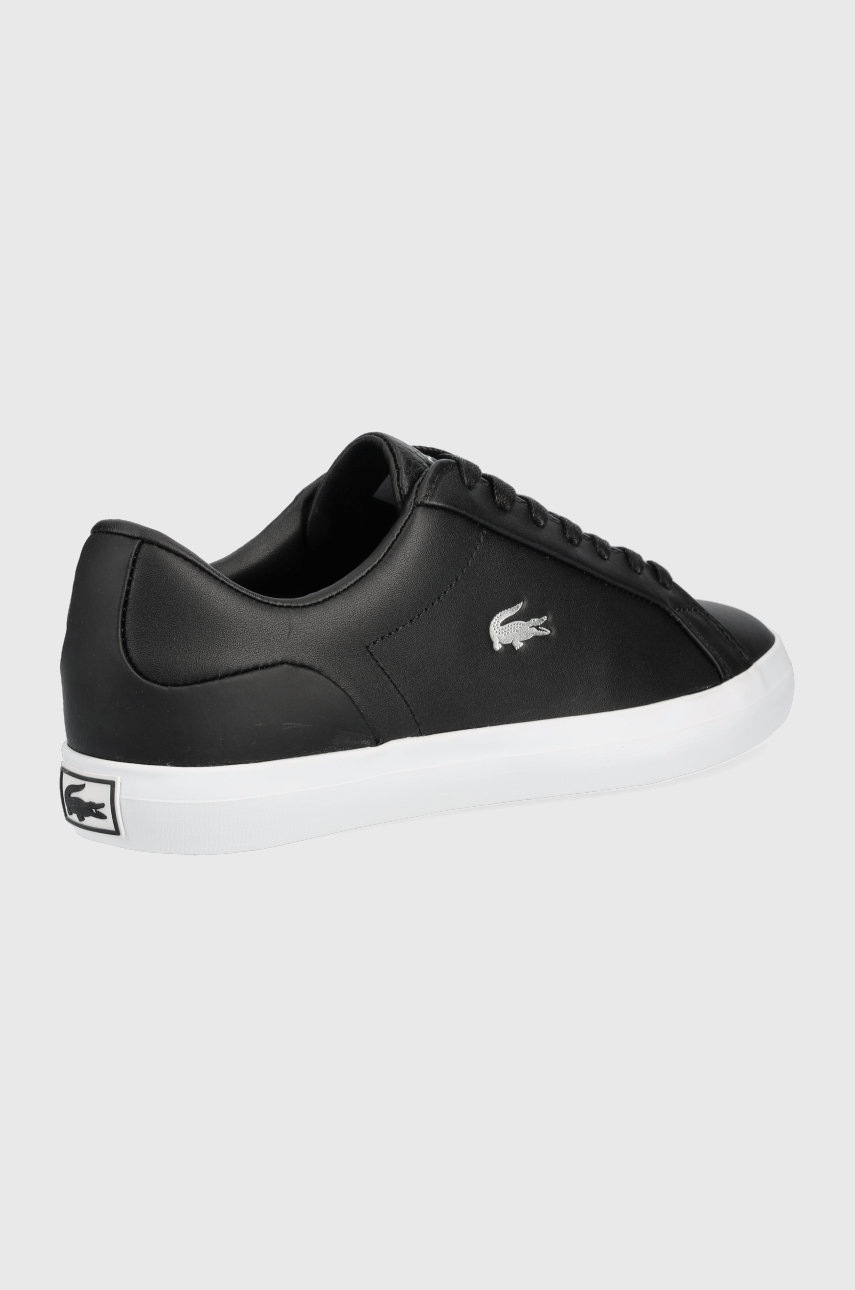 

Кожаные кроссовки Lacoste Lerond 0722 1 цвет чёрный