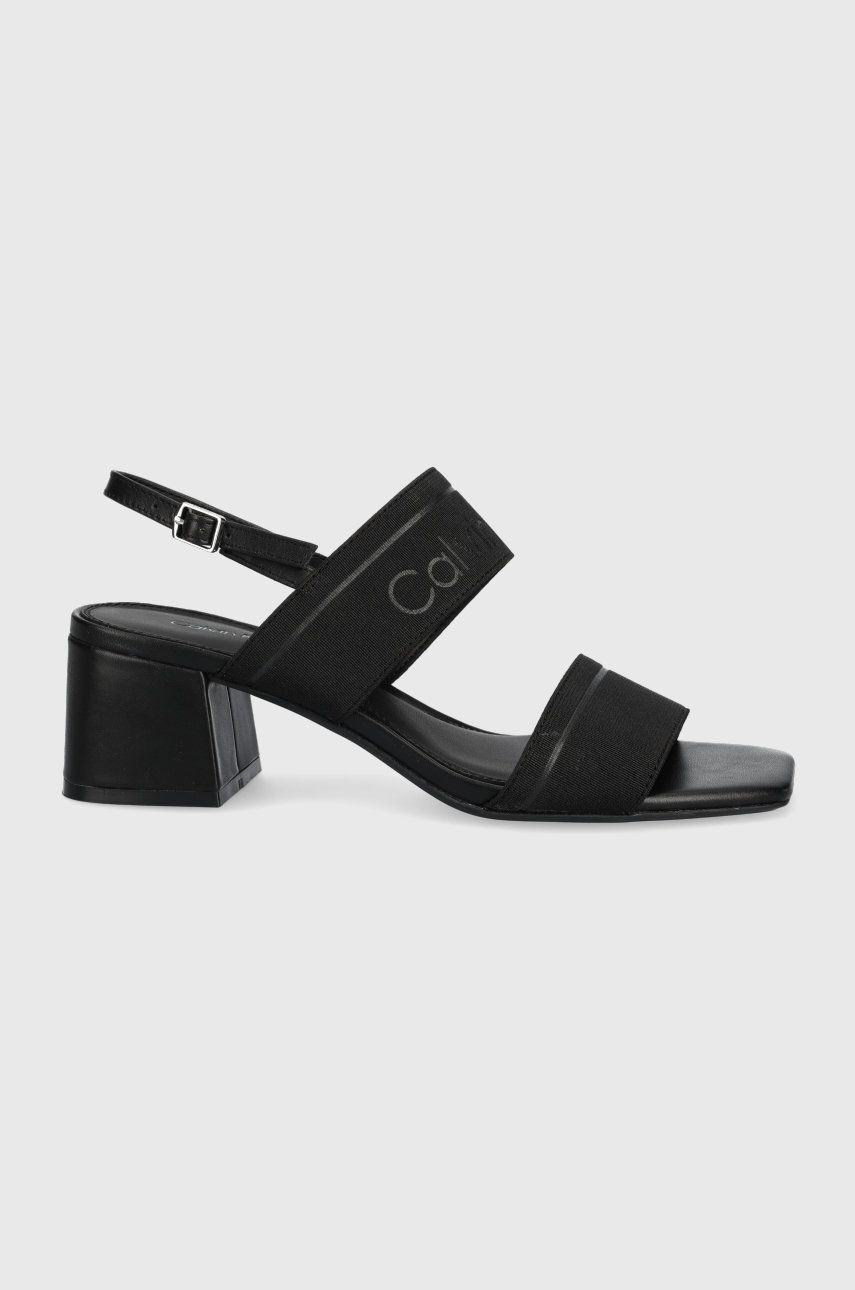 Calvin Klein sandały kolor czarny