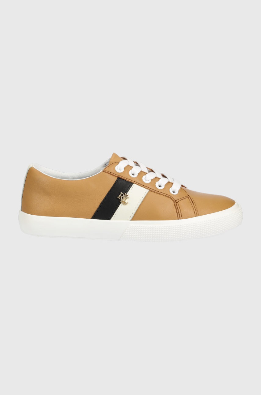 

Кожени маратонки Lauren Ralph Lauren Janson Ii в кафяво, Кафяв