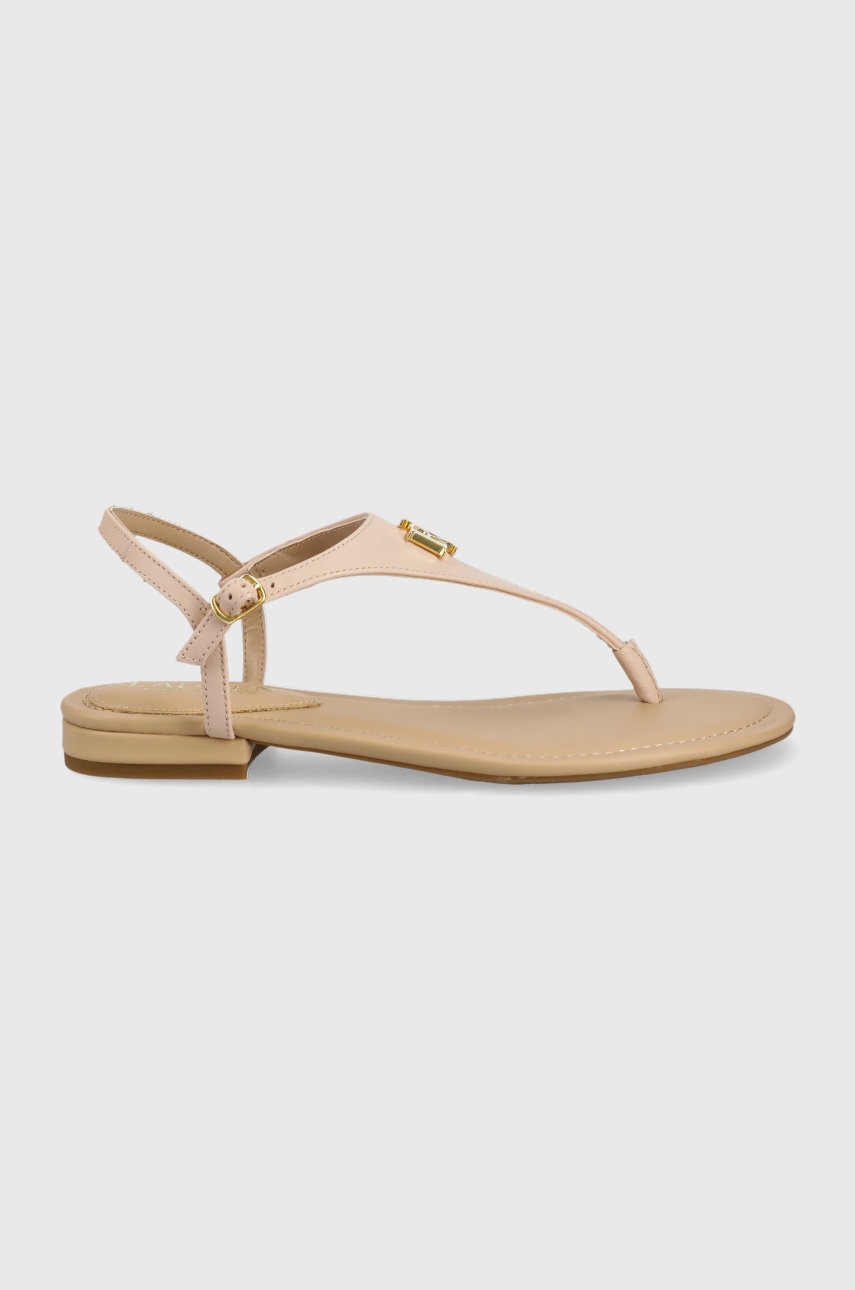 

Кожени сандали Lauren Ralph Lauren Ellington дамски в розово, Розов