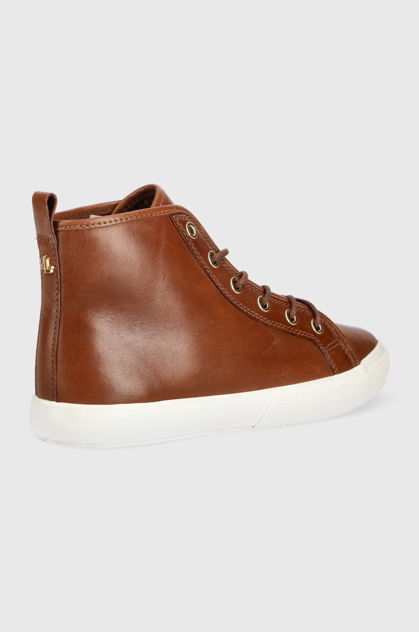 

Кожаные кеды Lauren Ralph Lauren Jinger цвет коричневый