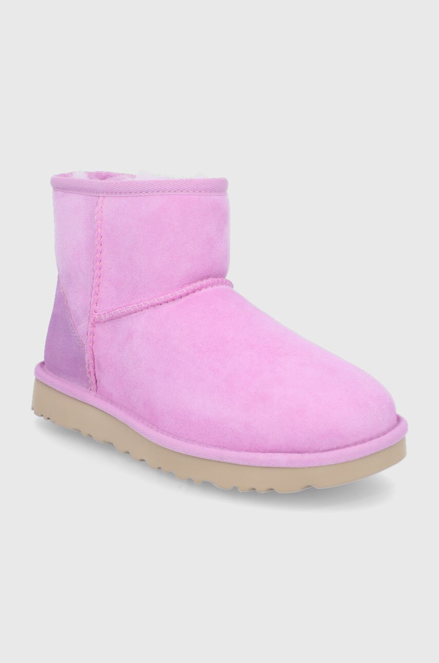 

Замшевые сапоги UGG цвет розовый