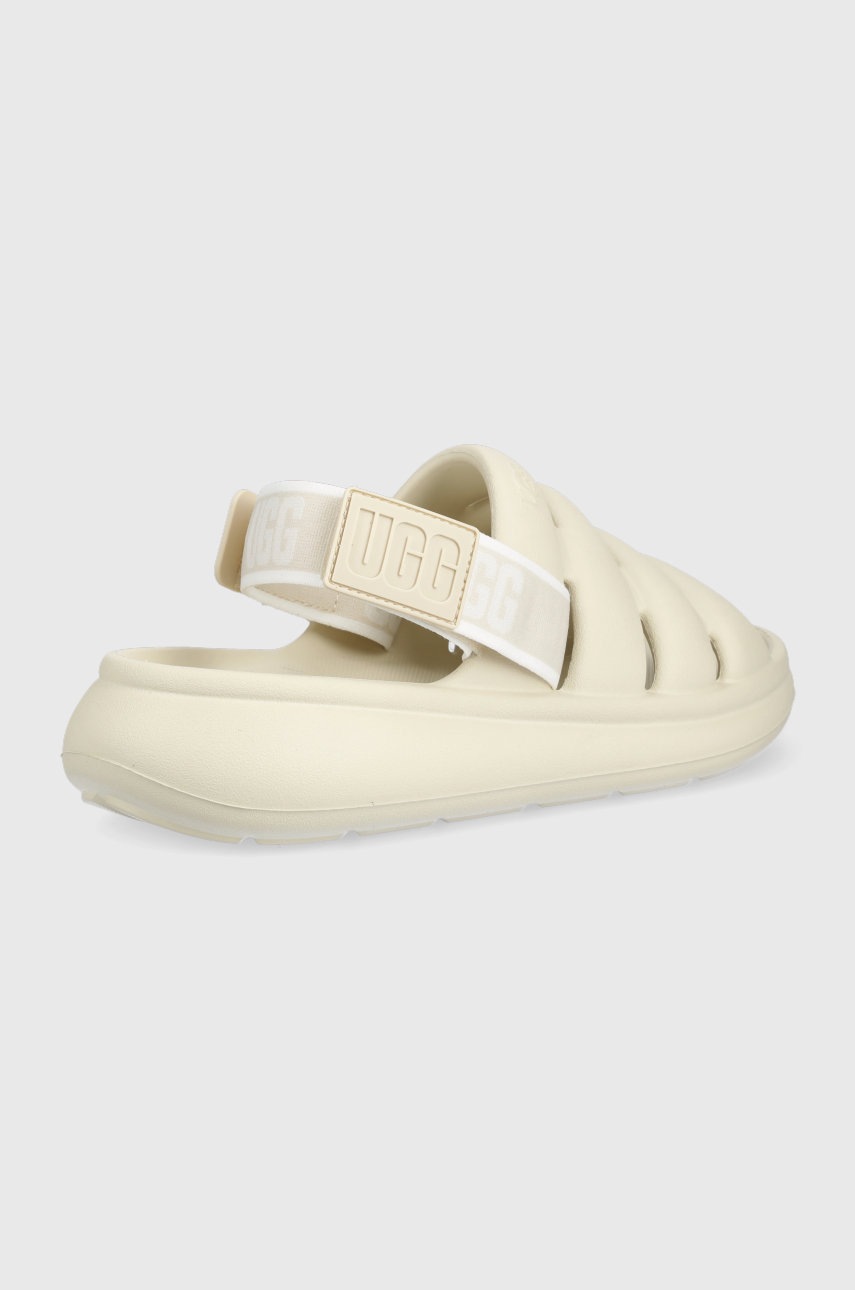 

Шлепанцы UGG Sport Yeah женские цвет бежевый на платформе