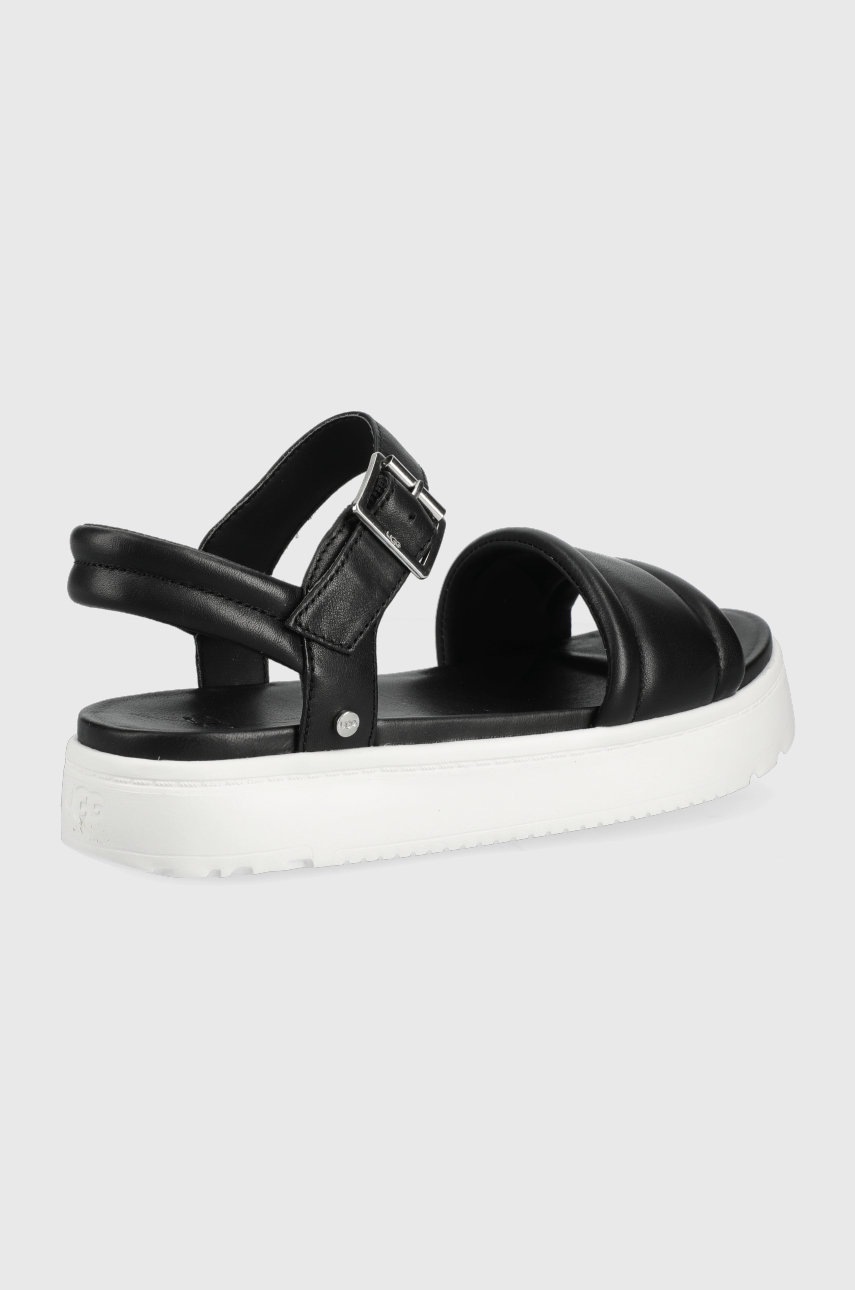 

Кожаные сандалии UGG Zayne Ankle Strap женские цвет чёрный