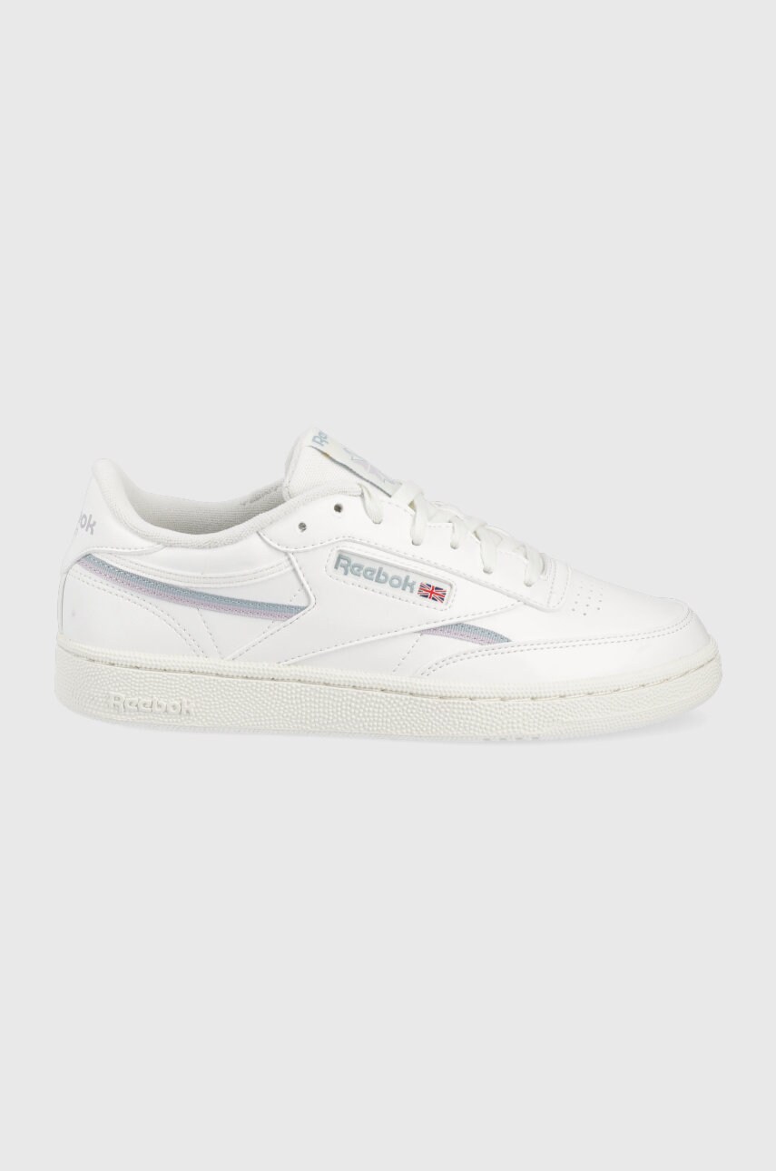 Reebok classic pantofi club c 85 vegan culoarea alb