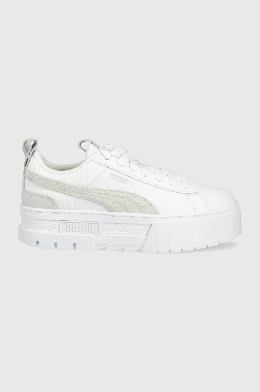 

Шкіряні кросівки Puma Mayze St Wns 383334 колір білий