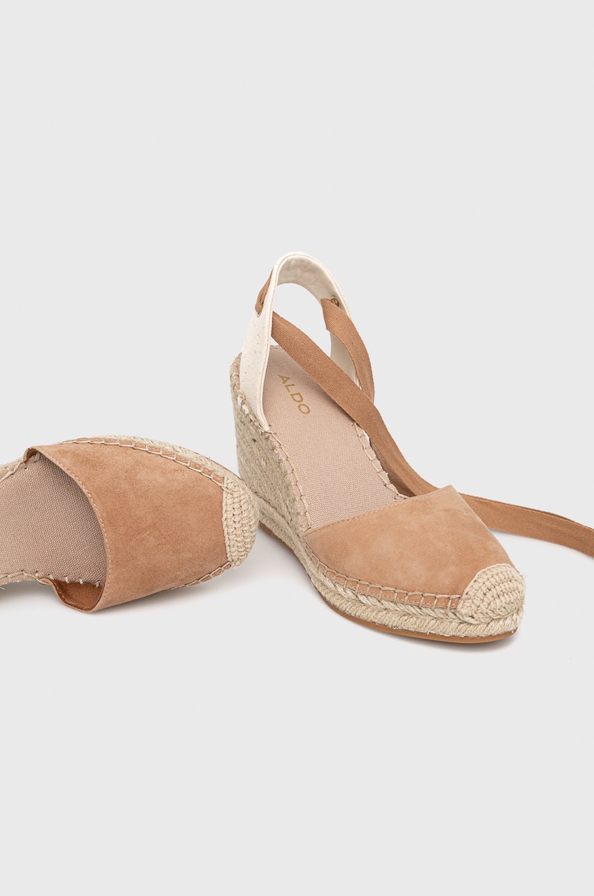 

Замшевые эспадрильи Aldo Efemina цвет коричневый на платформе