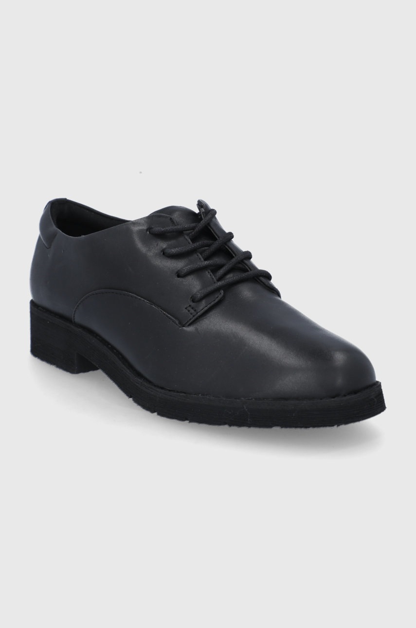 

Кожаные туфли Aldo Cerquedaflex женские цвет чёрный на плоском ходу