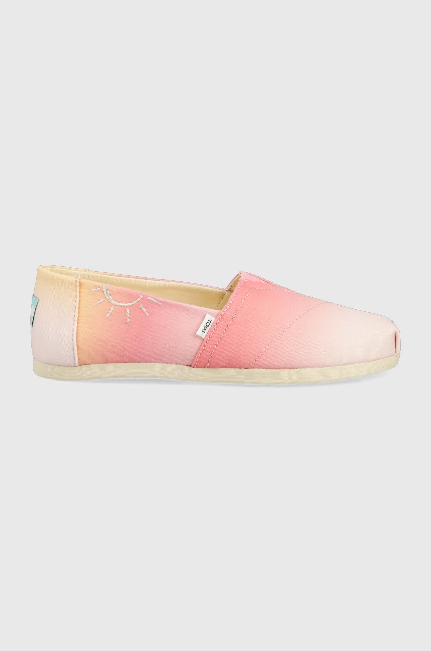 Toms espadrile Alpargata culoarea roz