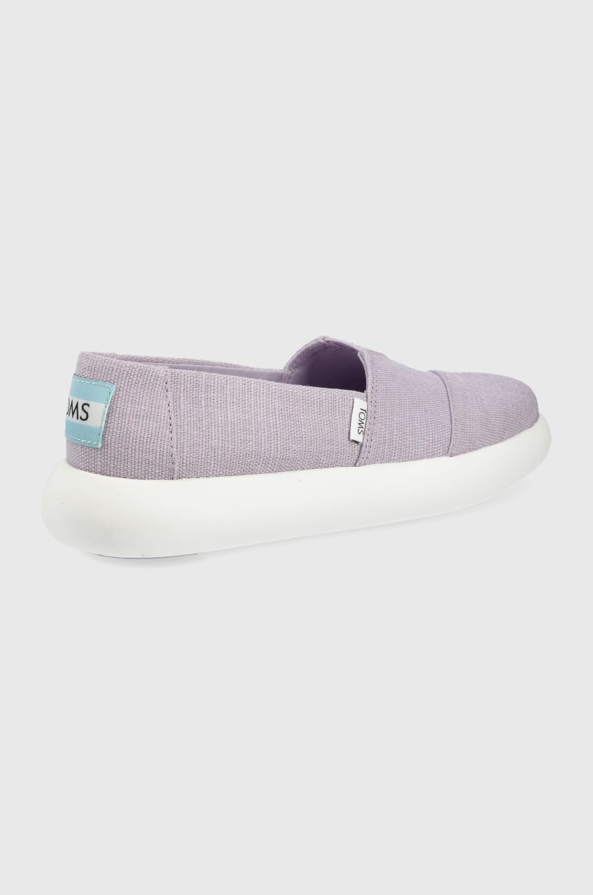 

Еспадрилі Toms Alpargata Mallow колір фіолетовий на платформі