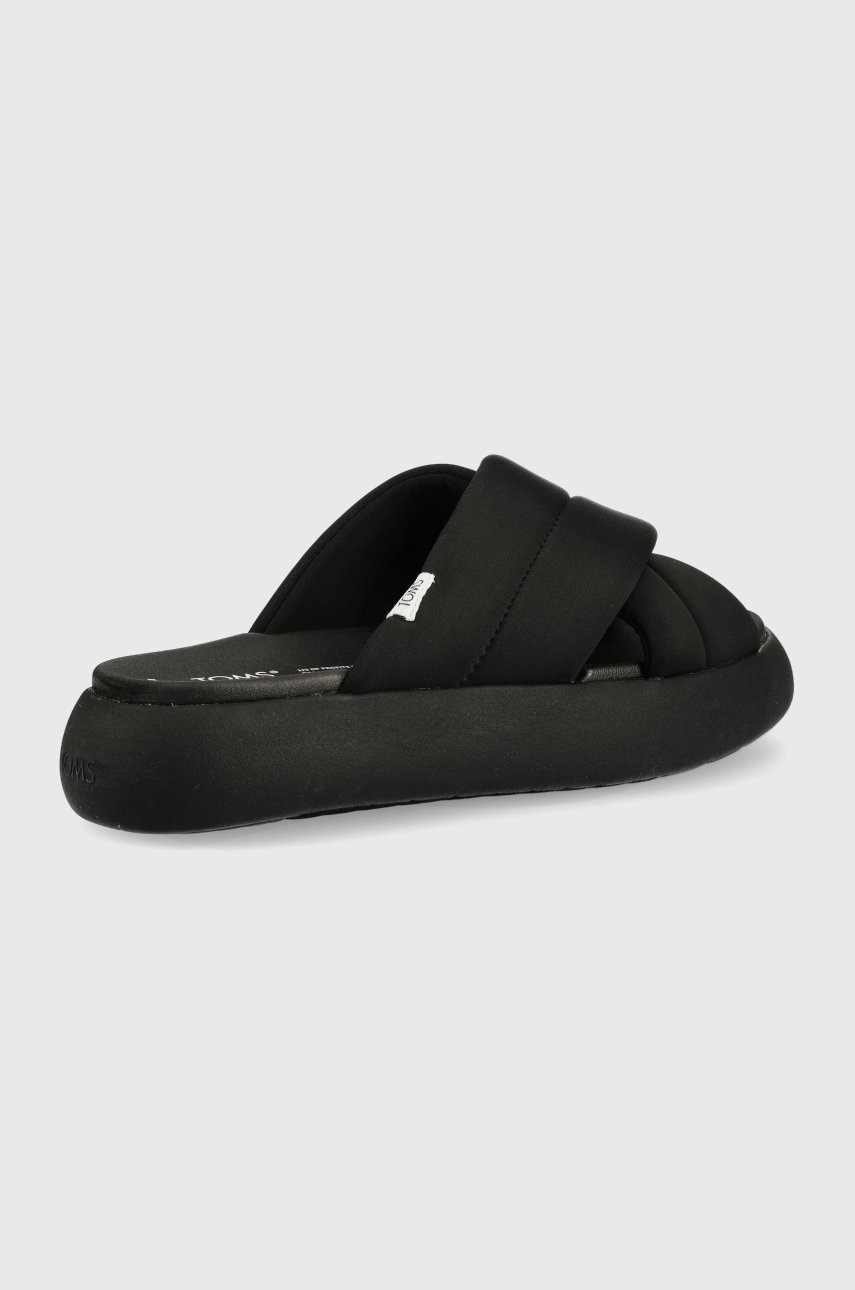 

Шлепанцы Toms Alpargata Mallow женские цвет чёрный на платформе