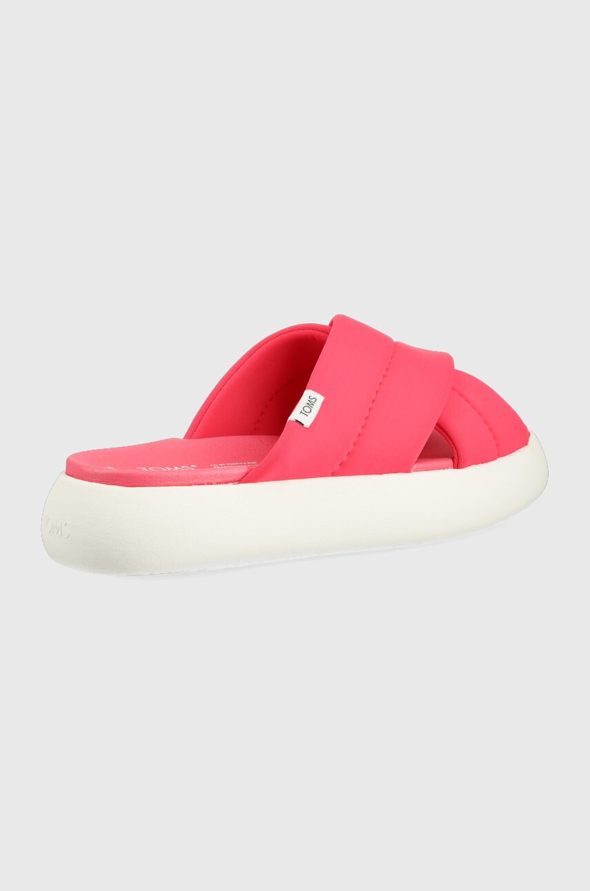 

Шлепанцы Toms Alpargata Mallow женские цвет розовый на платформе