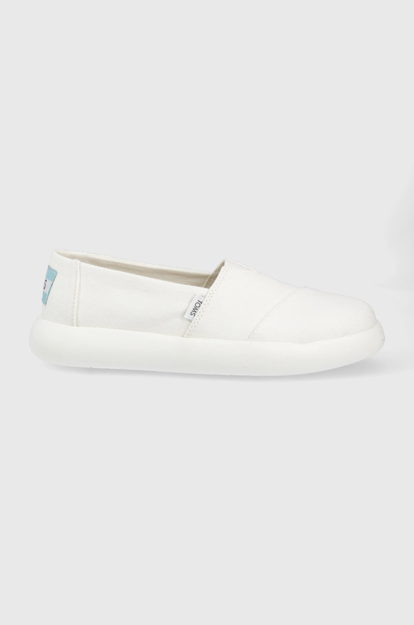 Toms espadrile Alpargata Mallow culoarea alb