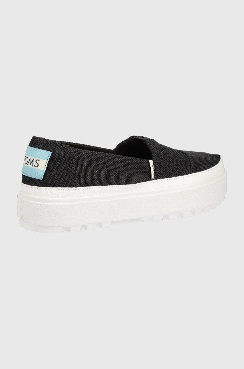 

Кеди Toms Alpargata Lug жіночі колір чорний