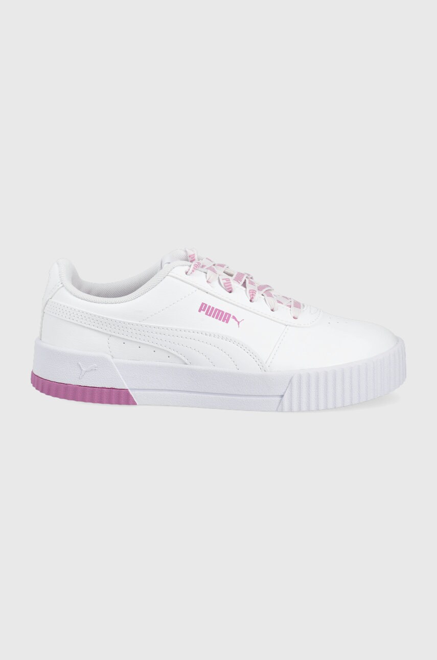 Puma pantofi carina logomania 383906 culoarea alb