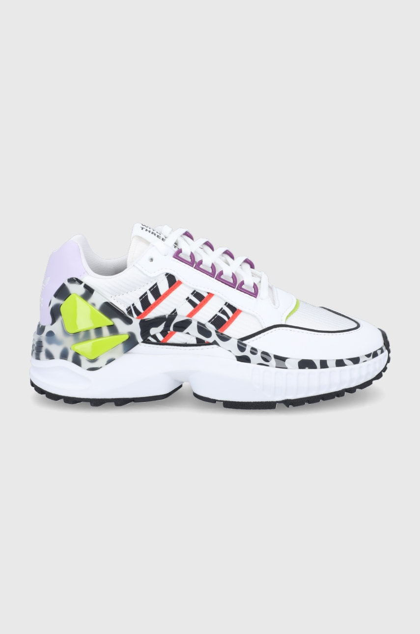 Adidas originals pantofi zx wavian culoarea alb