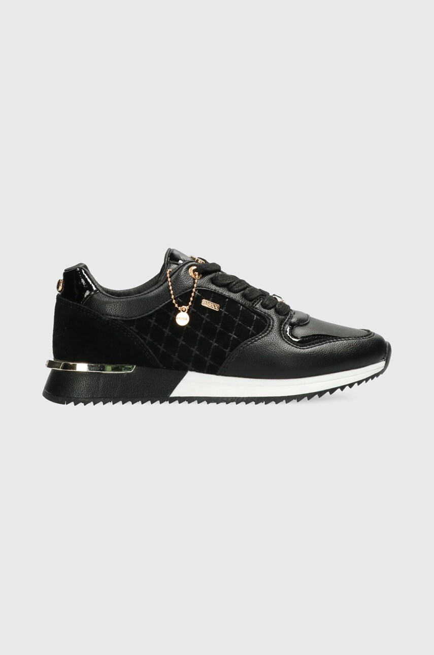 Mexx pantofi fleur culoarea negru, cu toc plat