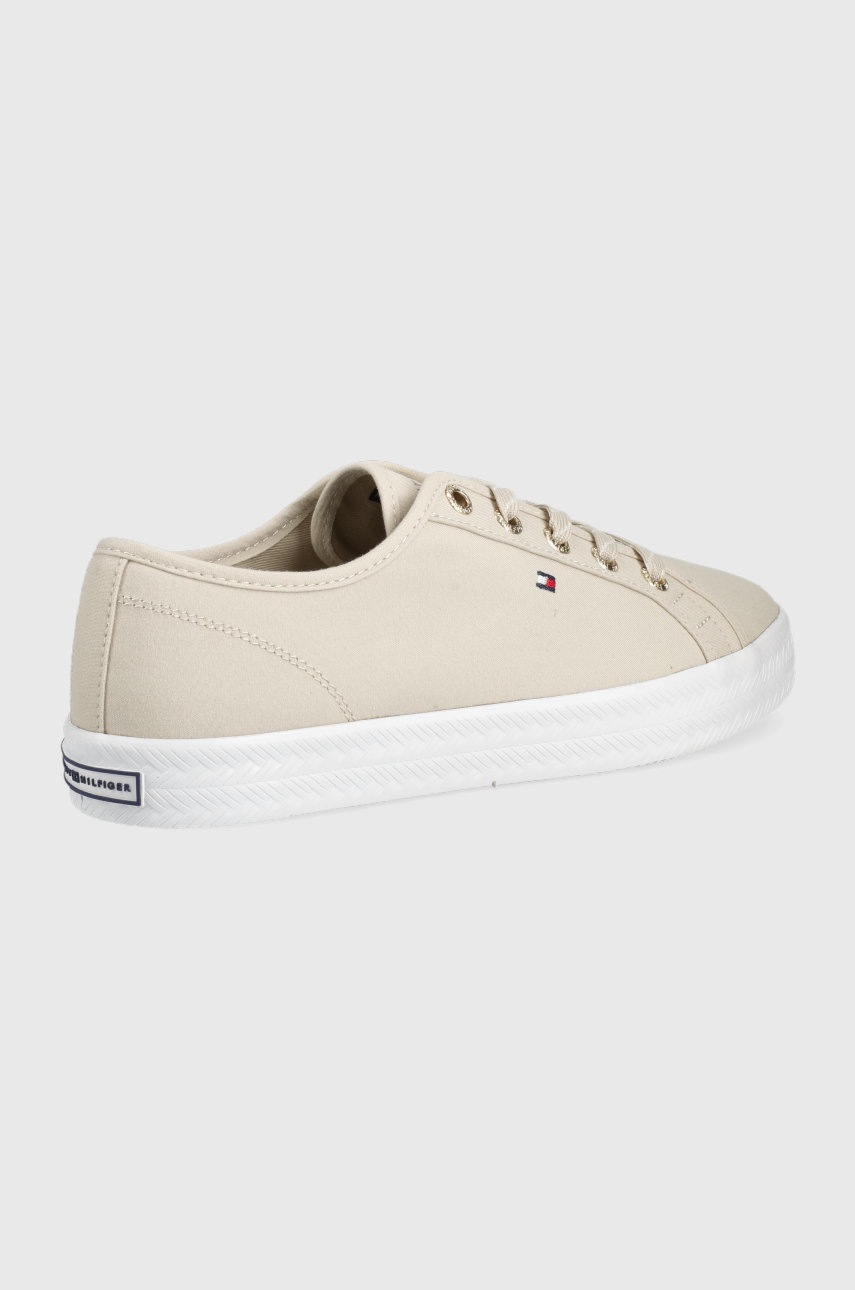 

Кеди Tommy Hilfiger жіночі колір бежевий
