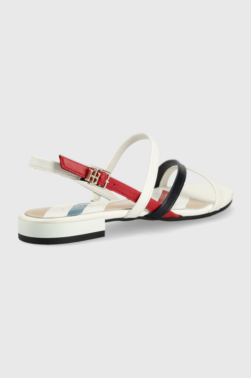 

Шкіряні сандалі Tommy Hilfiger жіночі колір білий