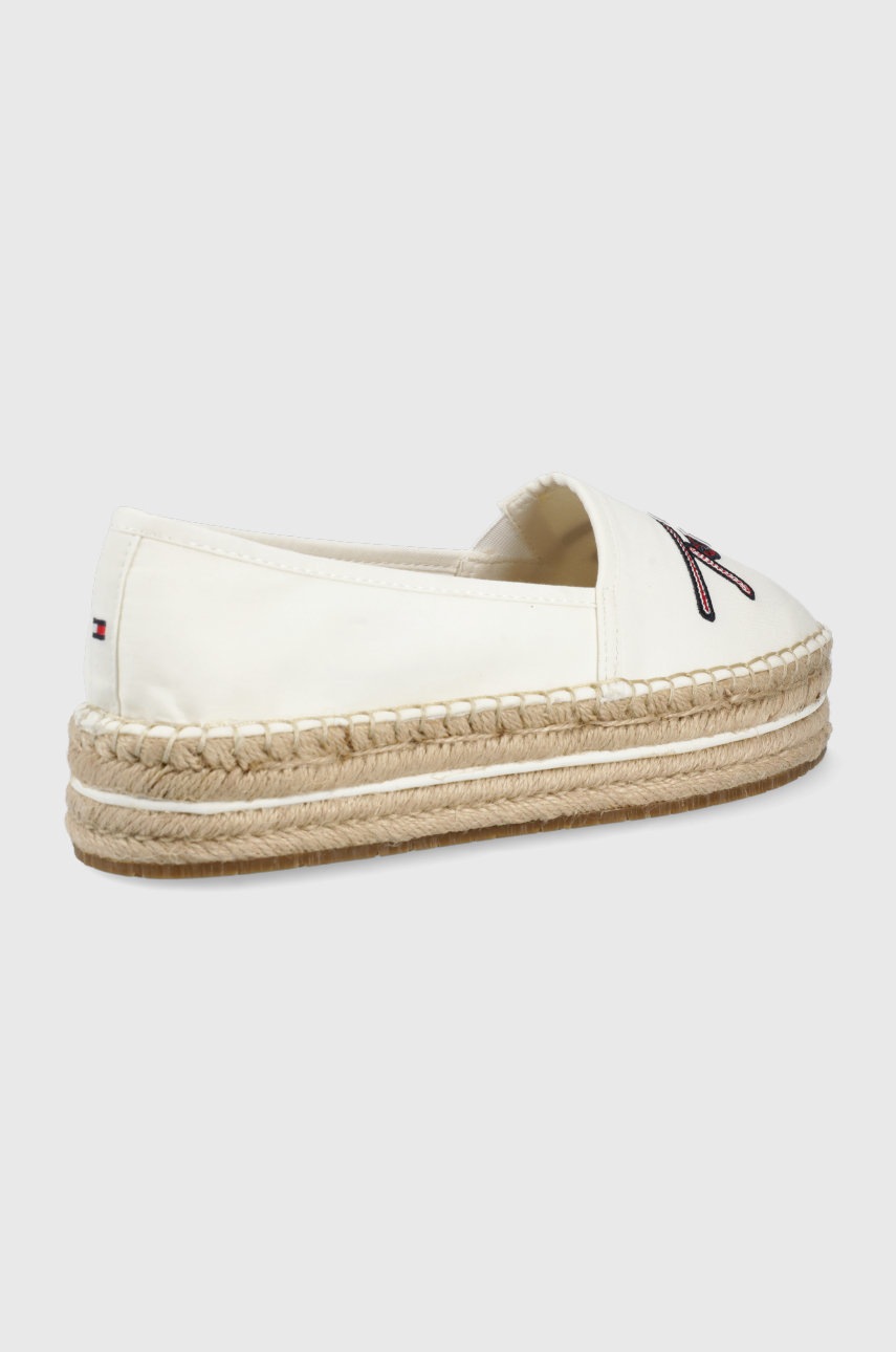 

Еспадрилі Tommy Hilfiger колір бежевий на платформі