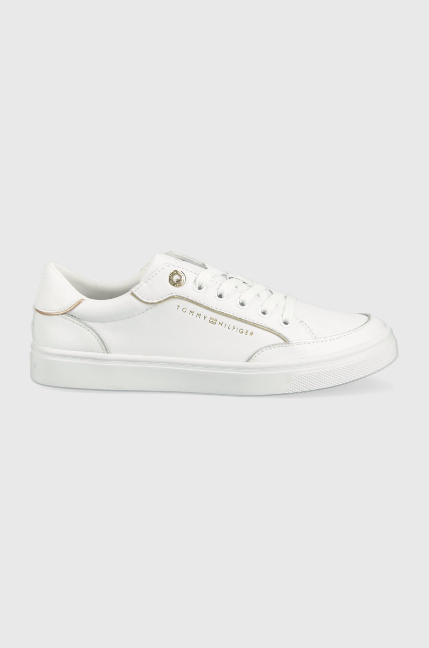 

Маратонки Tommy Hilfiger в бяло, Бял