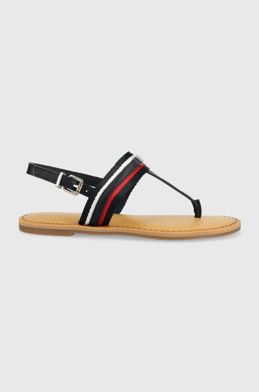 Tommy Hilfiger sandały damskie kolor granatowy