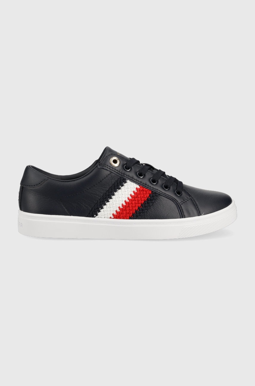 

Шкіряні кросівки Tommy Hilfiger колір синій