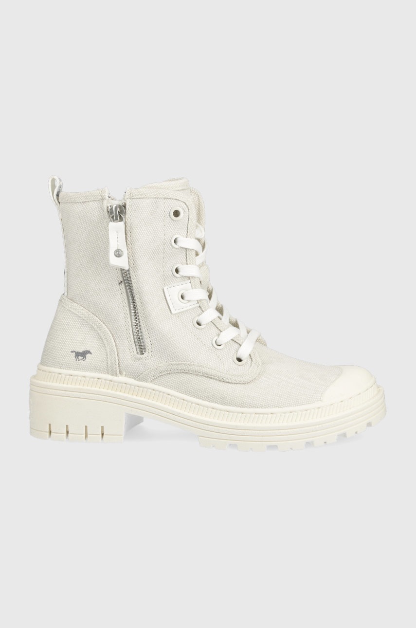 

Високи кецове Mustang в бежово, Бежов