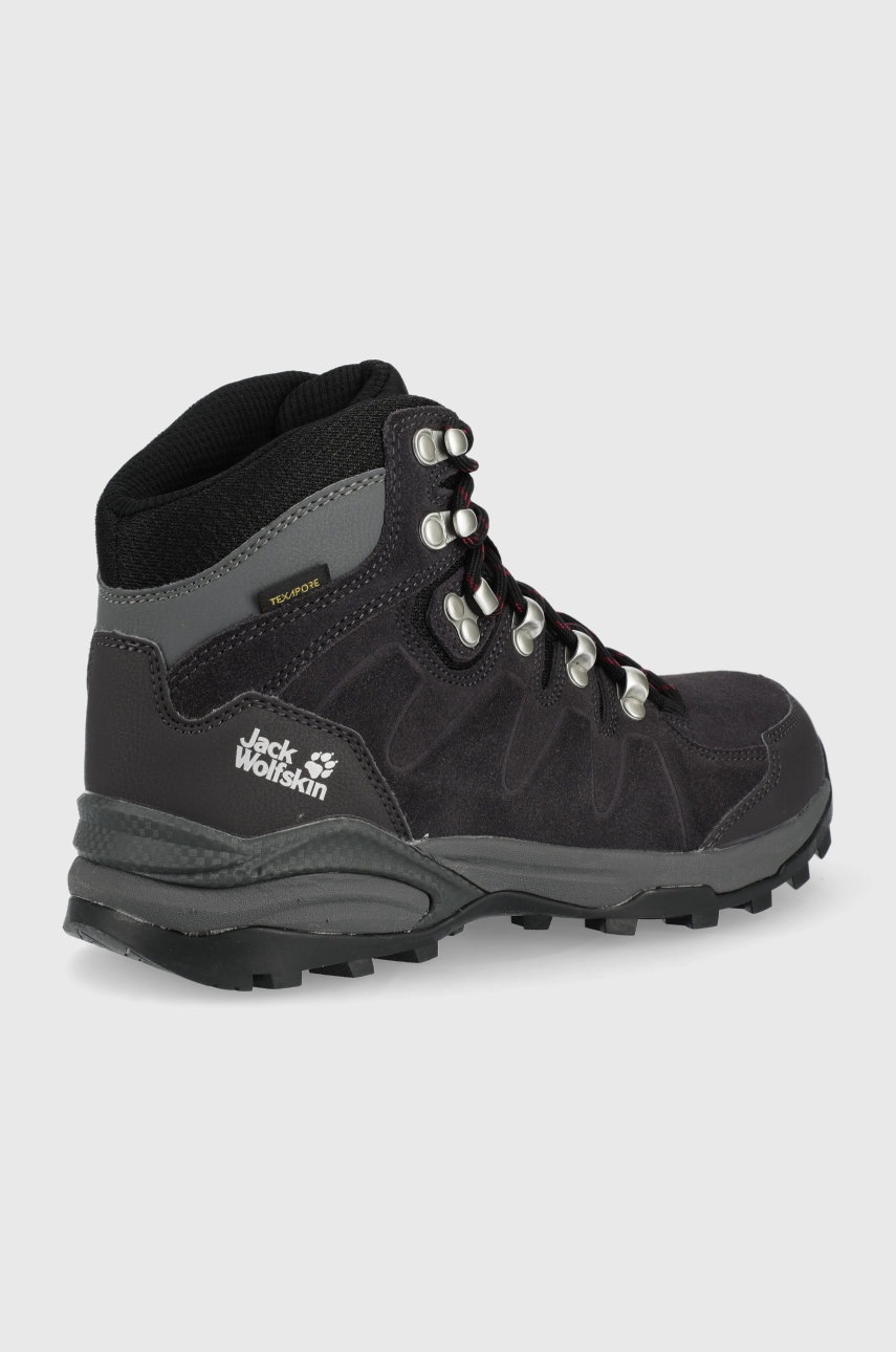 

Черевики Jack Wolfskin Refugio Texapore Mid жіночі колір фіолетовий