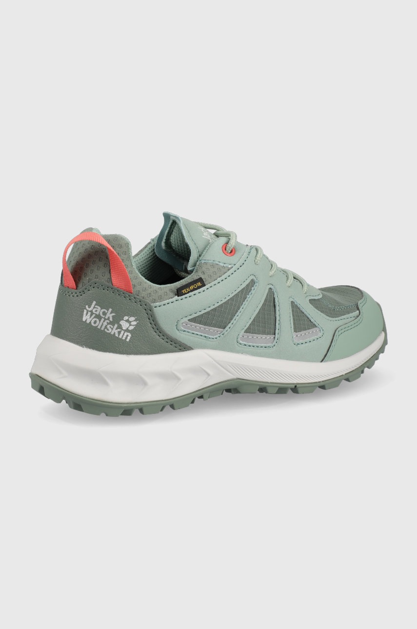 

Черевики Jack Wolfskin Woodland 2 Texapore Low жіночі колір бірюзовий