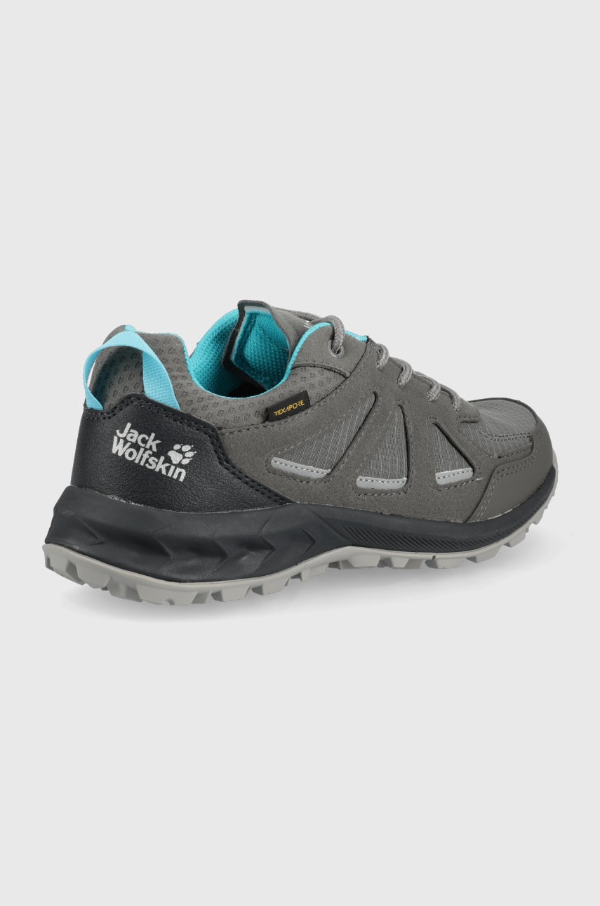 

Черевики Jack Wolfskin Woodland 2 Texapore Low жіночі колір сірий