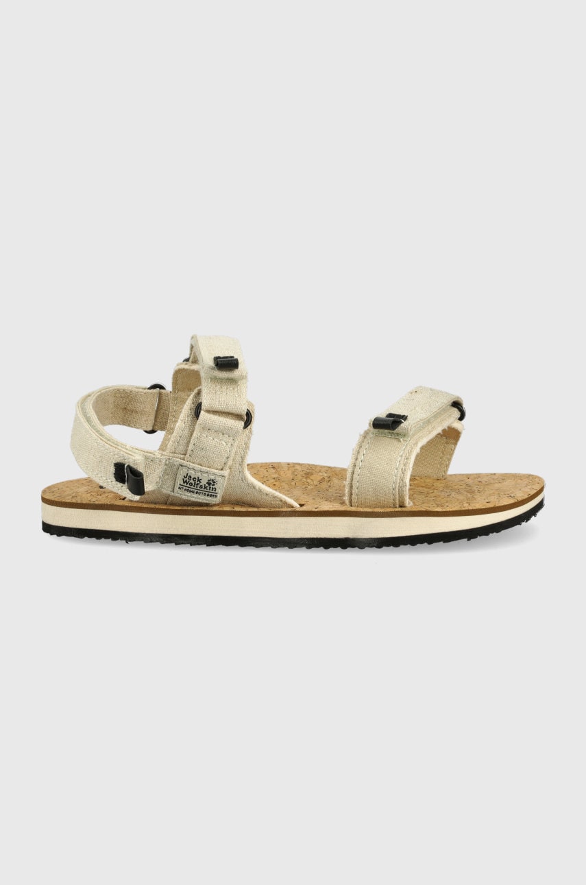 Jack Wolfskin sandale Ecostride 2 femei, culoarea bej