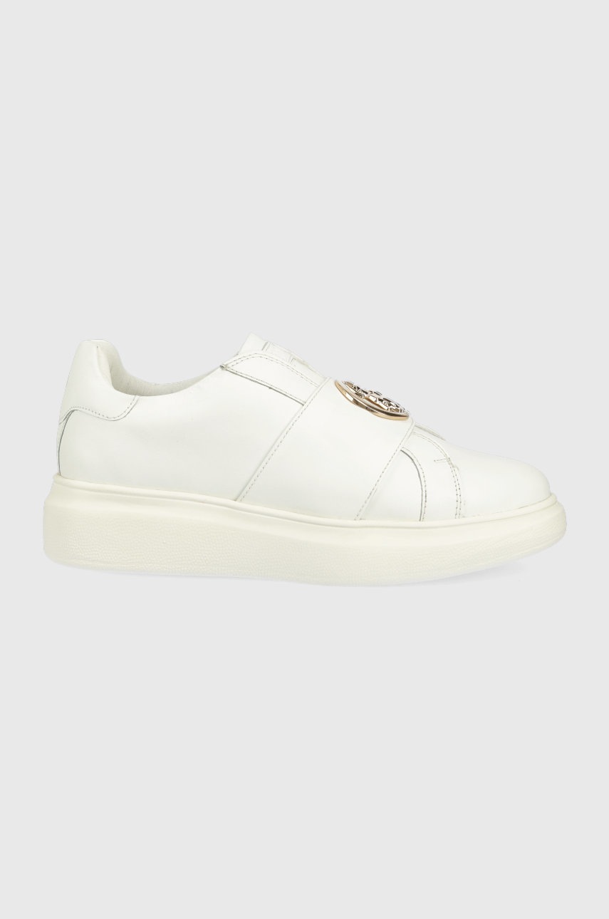 

Кожени маратонки U.S. Polo Assn. в бяло, Бял