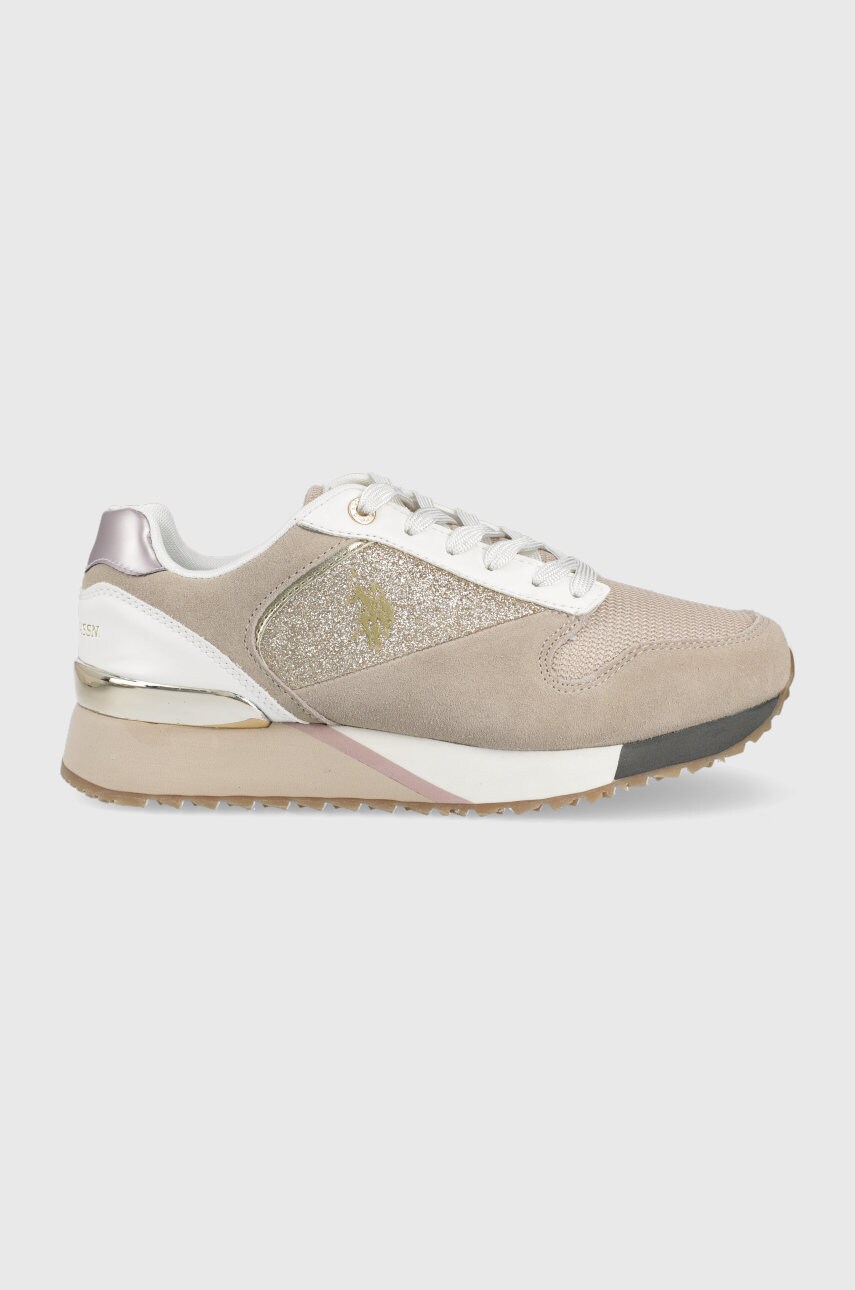 U.s. polo assn. sneakers culoarea bej
