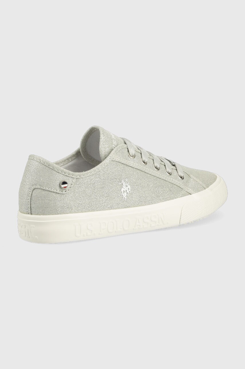 

Кеды U.S. Polo Assn. женские цвет серебрянный