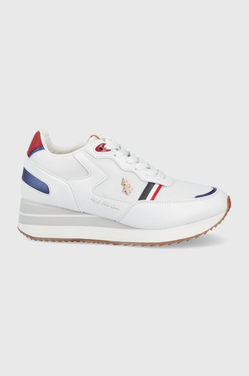 

Маратонки U.S. Polo Assn. в бяло, Бял