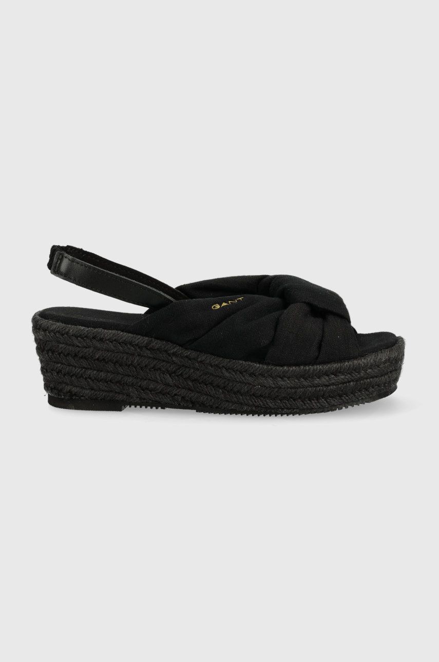 Gant sandale Bohowill culoarea negru, toc pana