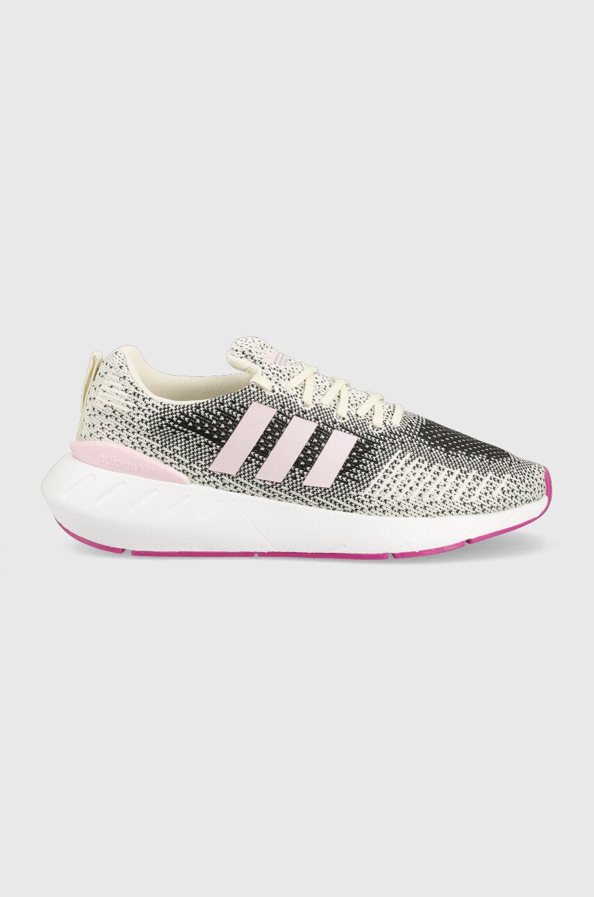 Sneakers boty adidas Originals Swift Run béžová barva, GV7979-WHT/CLPNK - béžová -  Svršek: Umě
