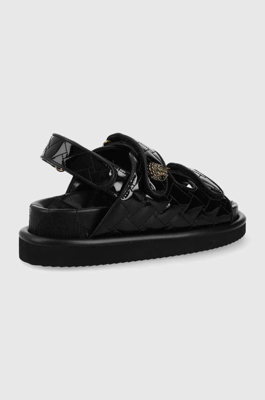 

Шкіряні сандалі Kurt Geiger London жіночі колір чорний на платформі