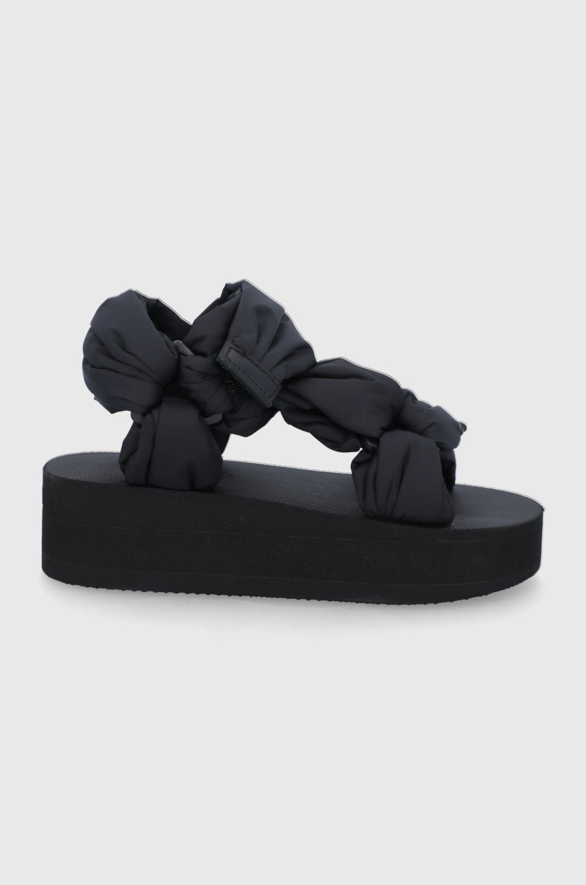 

Сандали Red Valentino дамски в черно с платформа, Черен