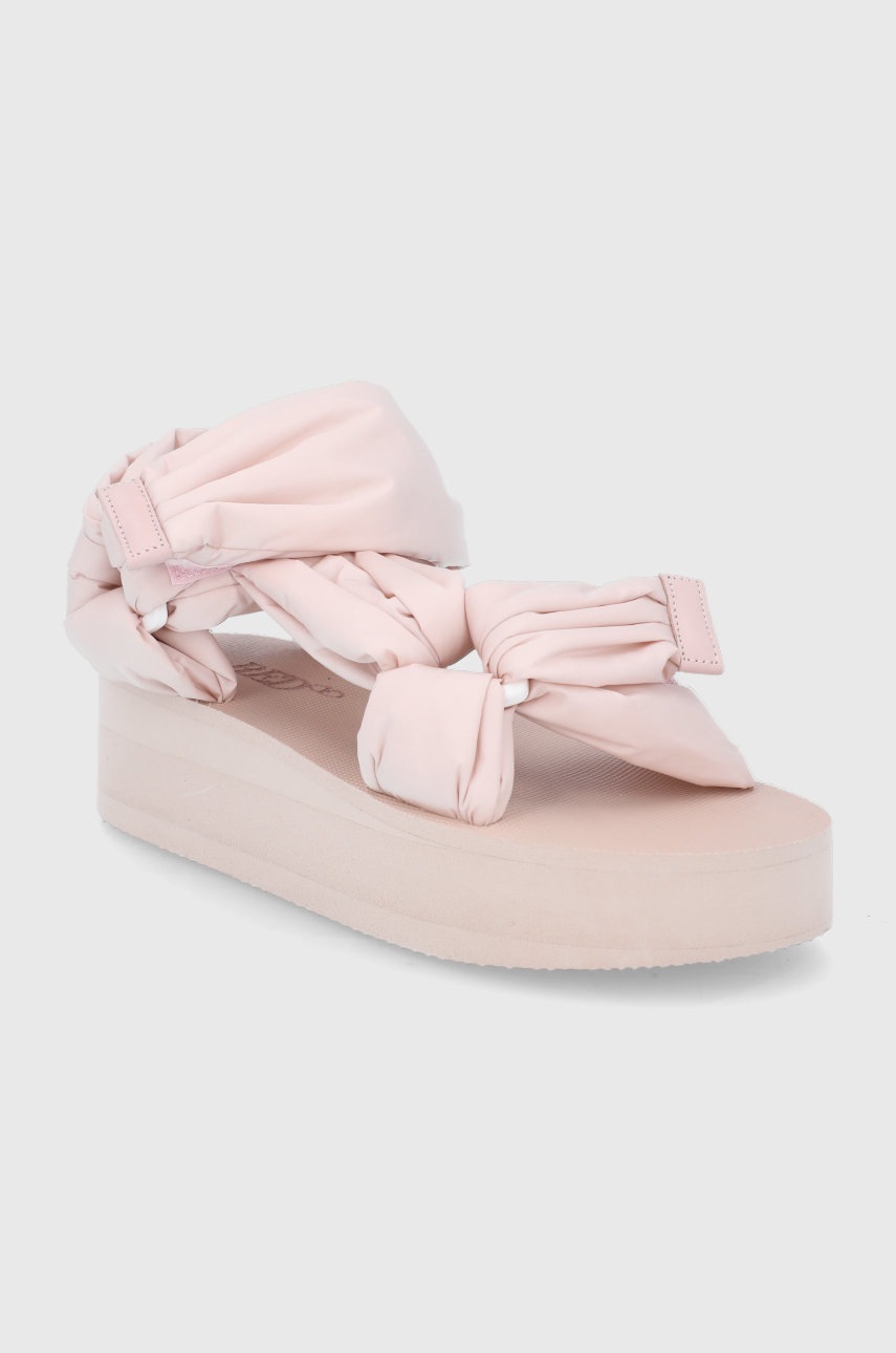 

Сандалии Red Valentino женское цвет прозрачный на платформе