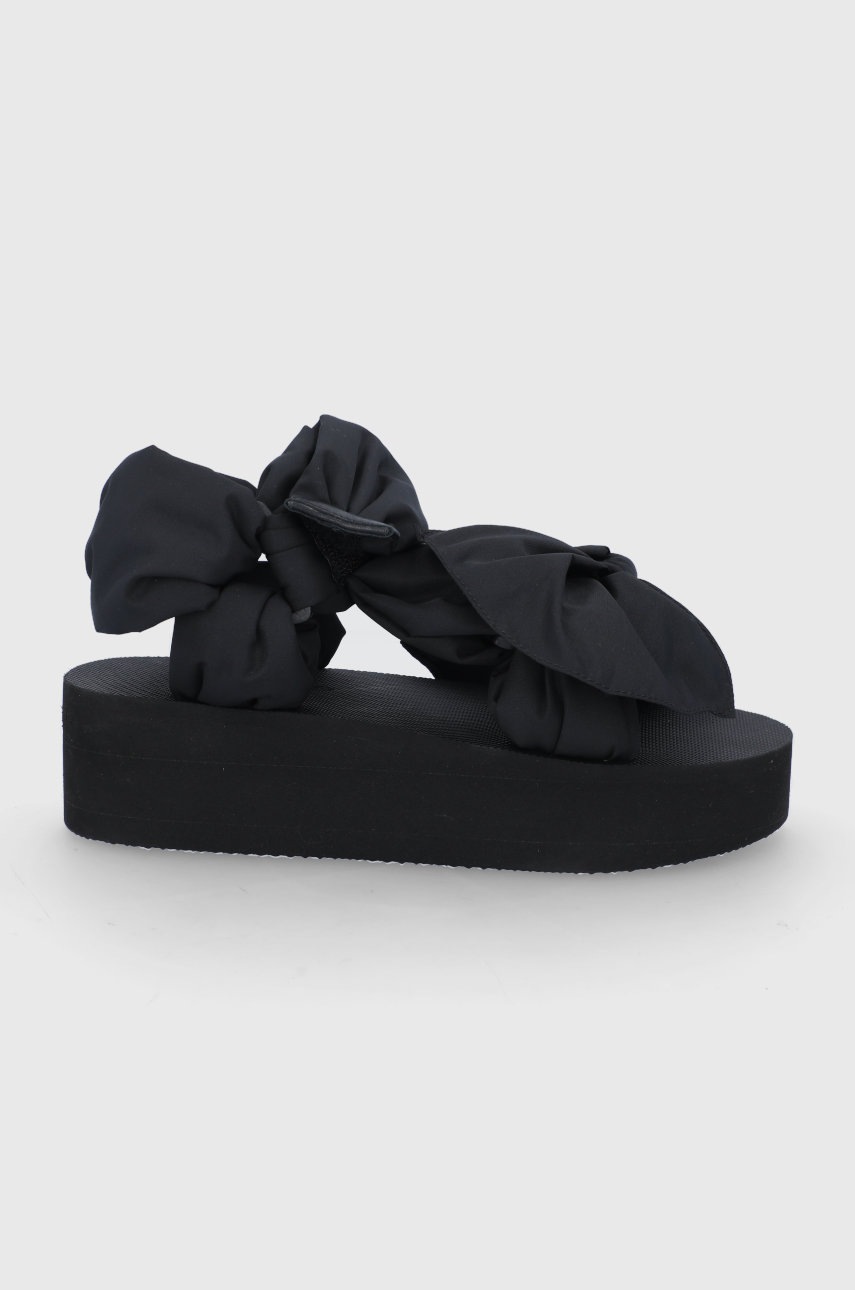 

Сандали Red Valentino дамски в черно с платформа, Черен