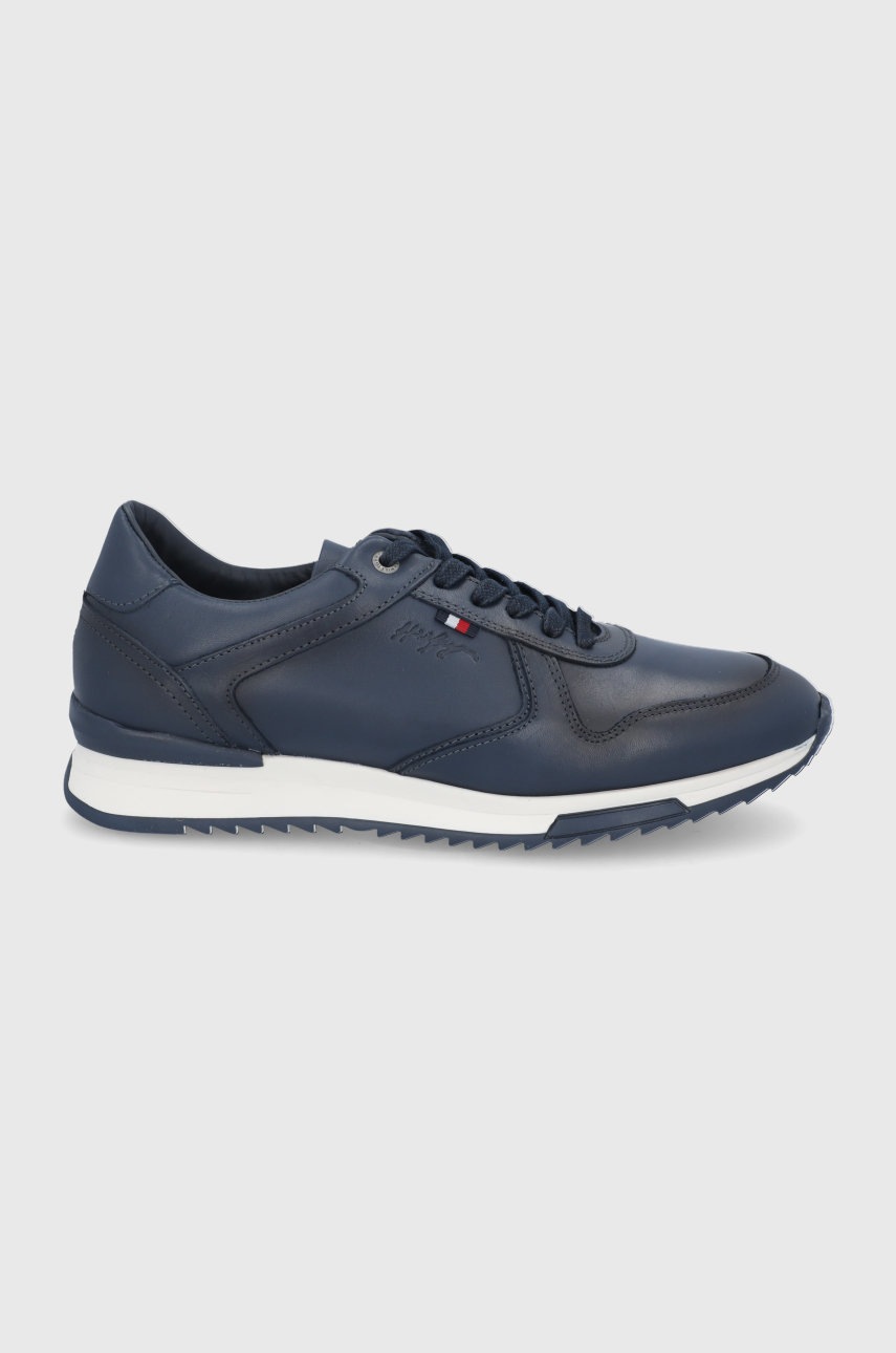 

Кожени обувки Tommy Hilfiger в тъмносиньо, Тъмносин