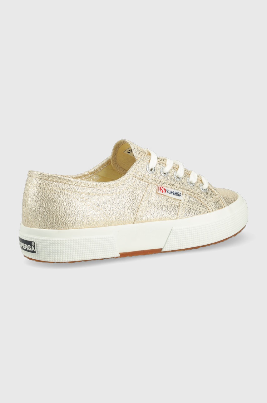 

Кеды Superga женские цвет золотой
