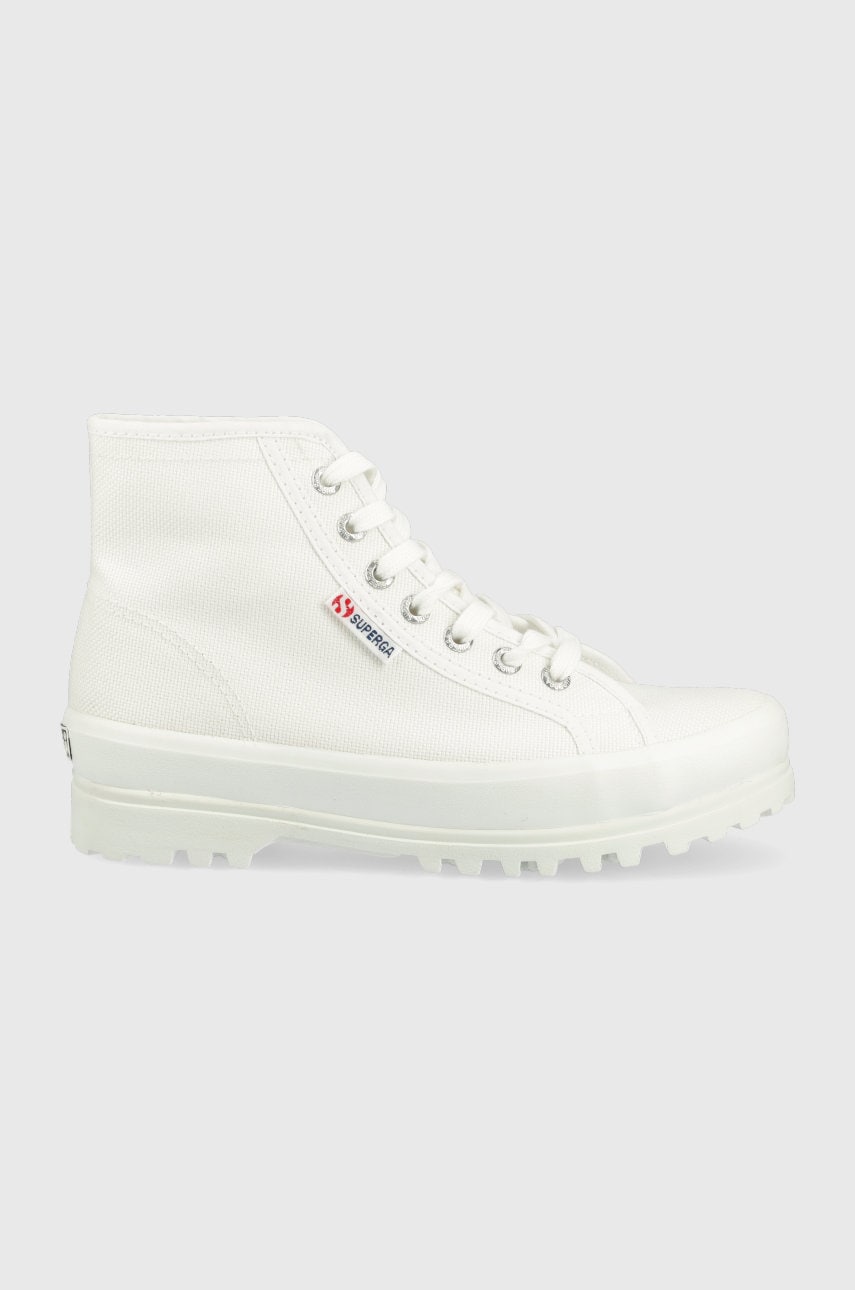 Superga tenisi femei, culoarea alb