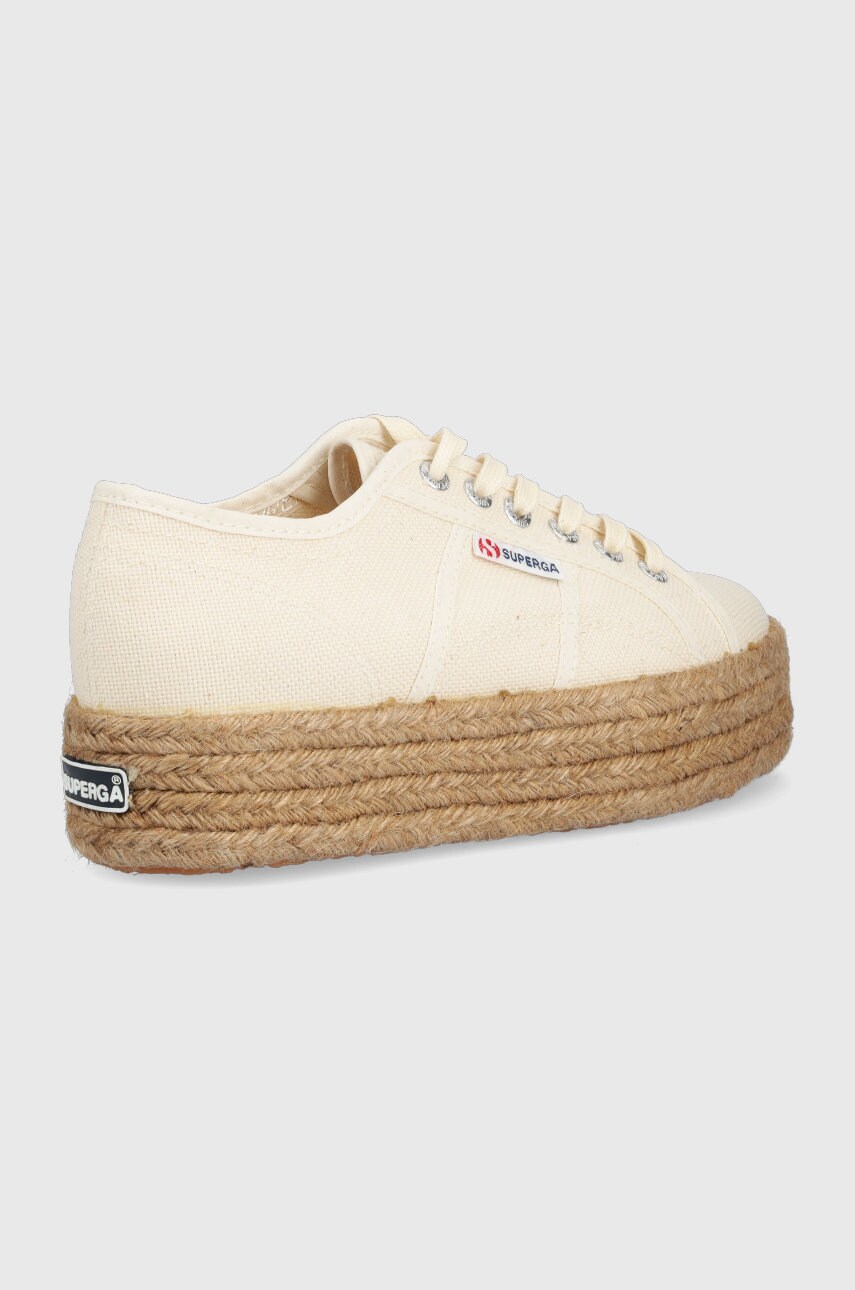 

Кеды Superga женские цвет бежевый
