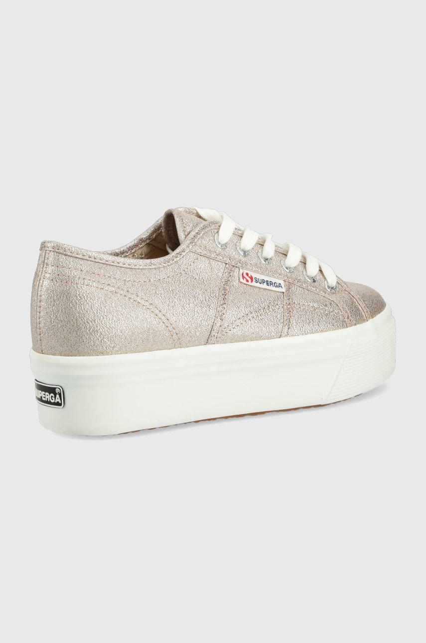 

Кеды Superga женские цвет золотой