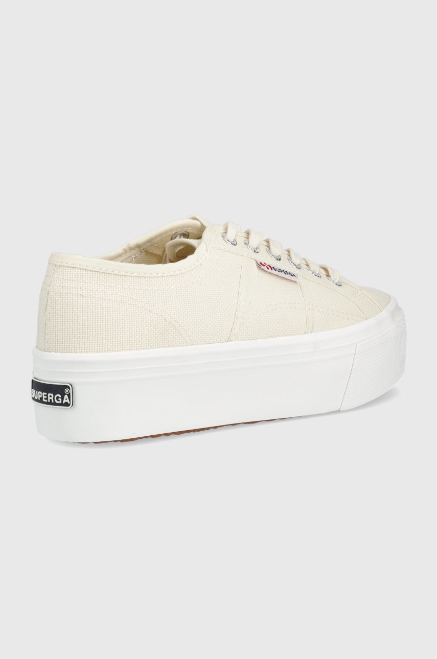

Кеды Superga женские цвет бежевый